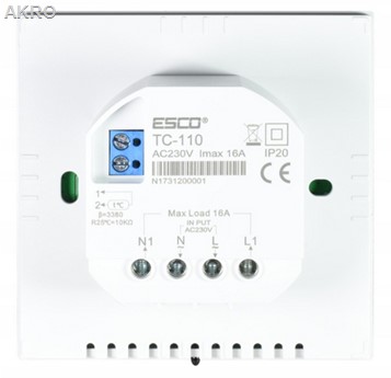 ESCO TC-110 Bezprzewodowy Regulator podłogówki